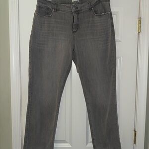 Curvy Ann Taylor Loft  Gray Jeans